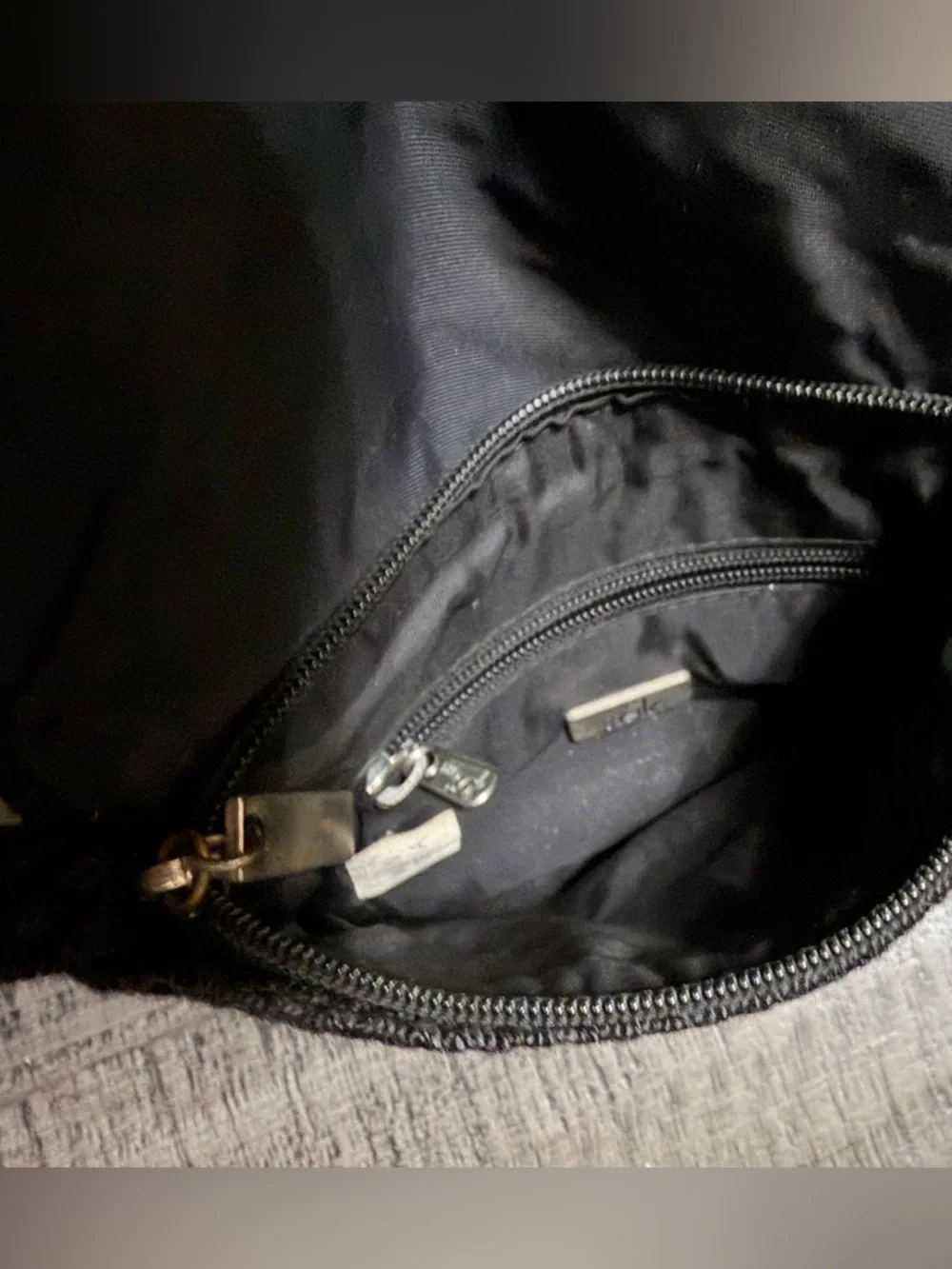 The Sak Black Crochet Crossbody Bag